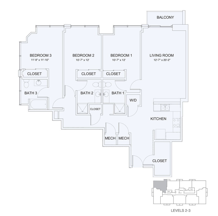 Floor Plan - 3x3 1527