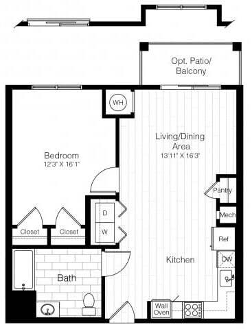 Floor Plan - A1H  Accessible