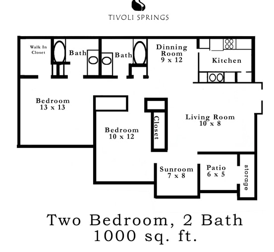 2BR/2BA - Springs 2/2