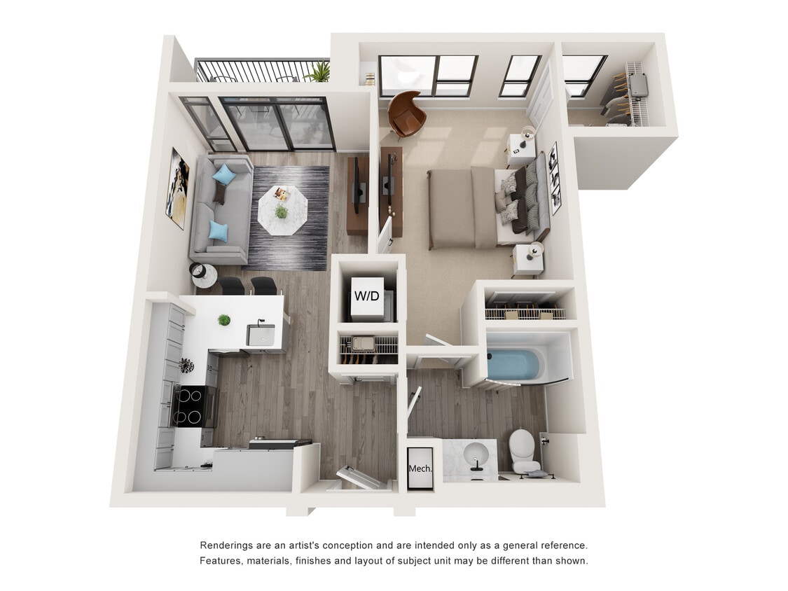 Libra - 1 Bed, 1 Bath, 708 sq. ft. - Libra