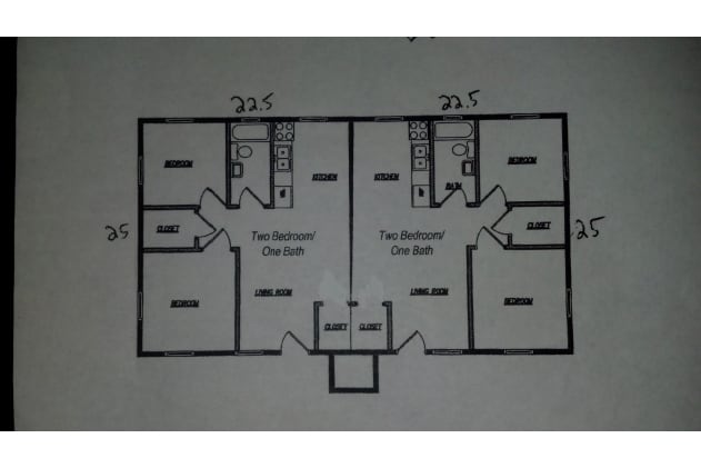 2BR/1BA - 2 Bedroom, 1 Bathroom