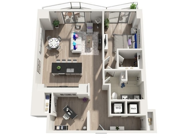 A8D | 1x1 | 1045 sq ft - A8D