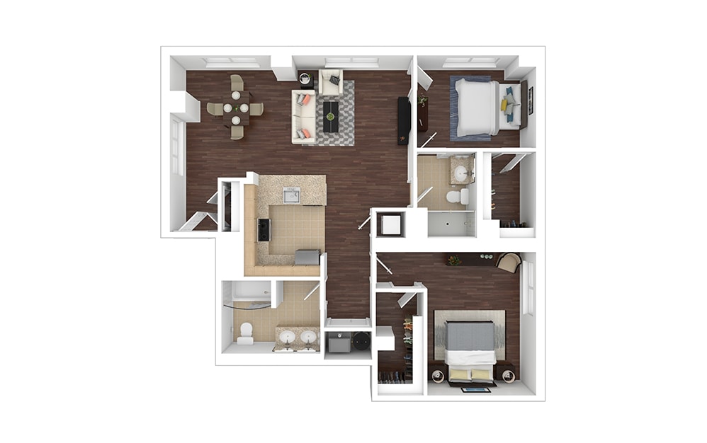 Floor Plan - B7 - Renovated