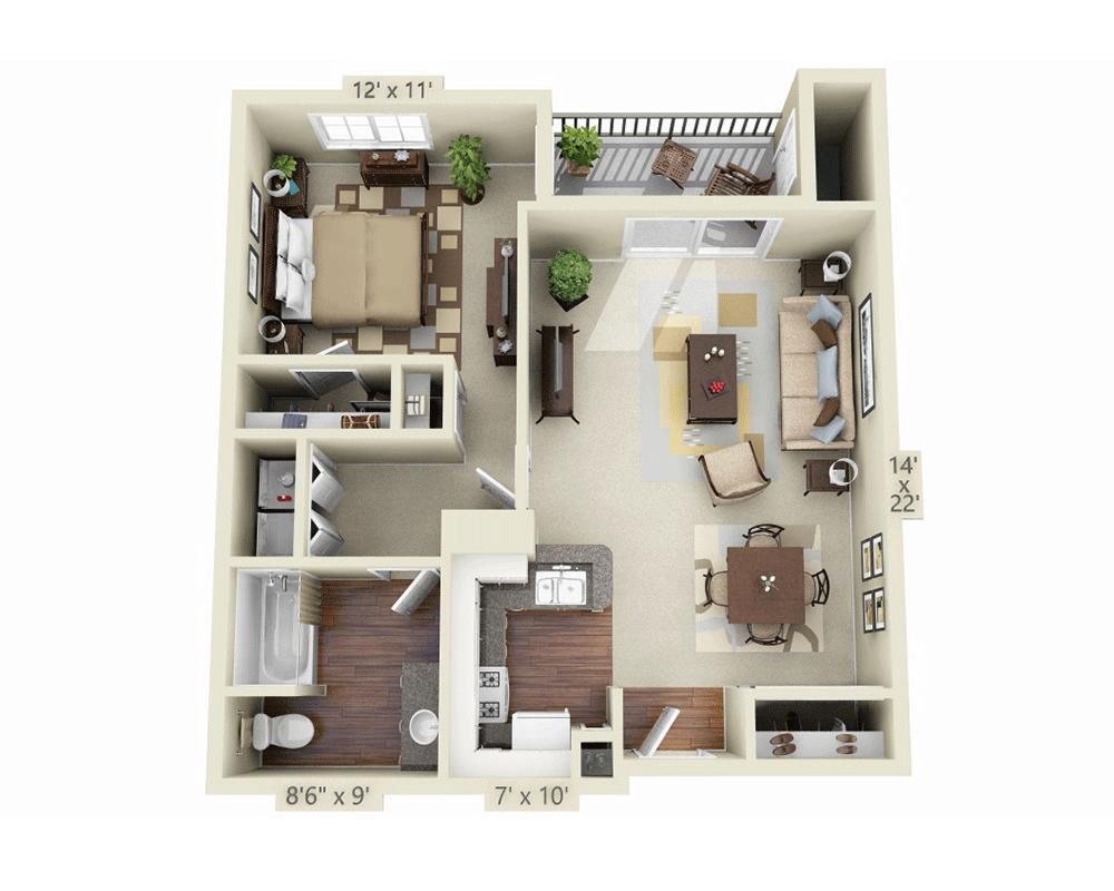 Floor Plan - Plan A1E