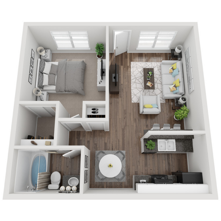 A2 - 1 bed _ 1 bath (680 sf).png - A2 1x1