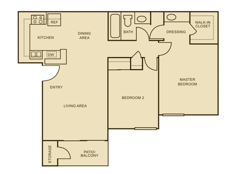 2x1 Seamist.jpg - Cypress 2 Bedroom 1 Bath - Enhanced