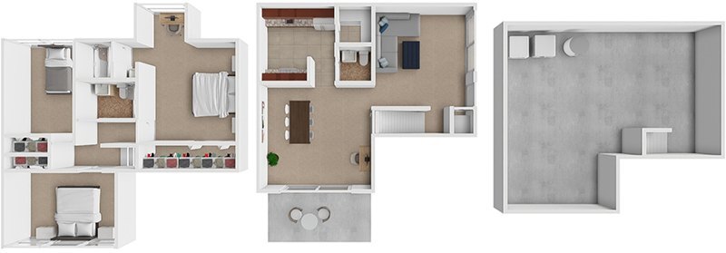 Floor Plan - 3 Bed 2 Bath