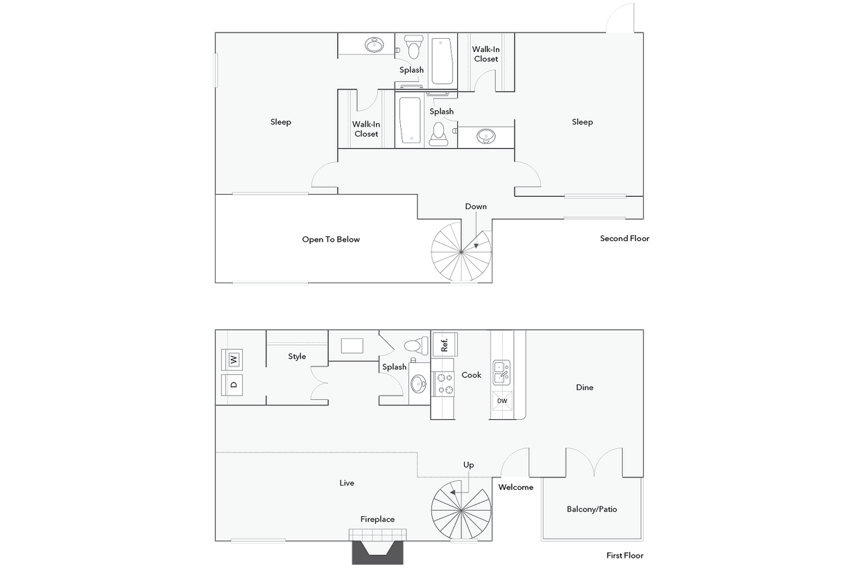 California | 2-Bedroom Floorplan - California