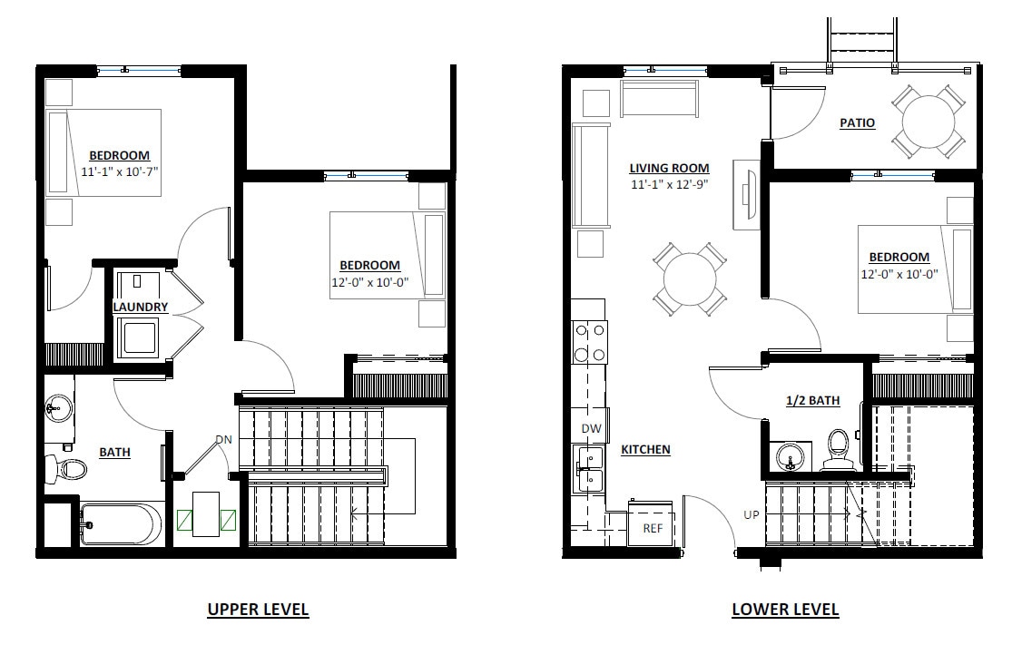 Floor Plan - 3 Bed 1/2 Bath