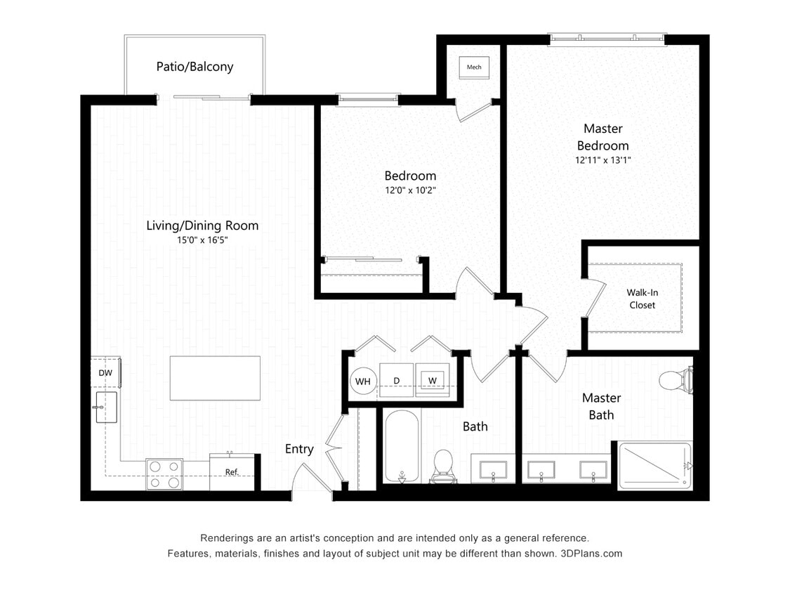 Floor Plan - 2B-1