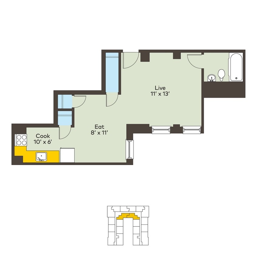 Floor Plan - 301w-0bf