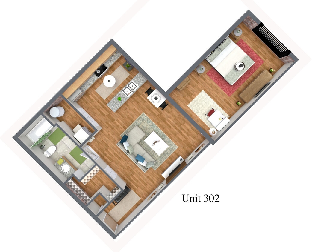 Floor Plan - 1x1 Sp 2