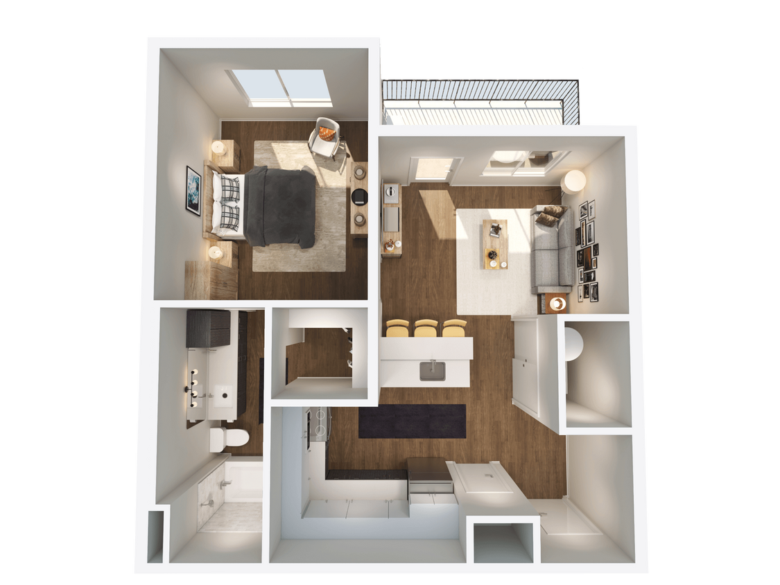 Floor Plan - 1x1