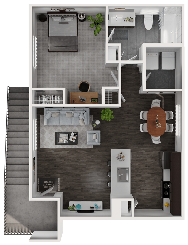 Floor Plan - 1X1CA