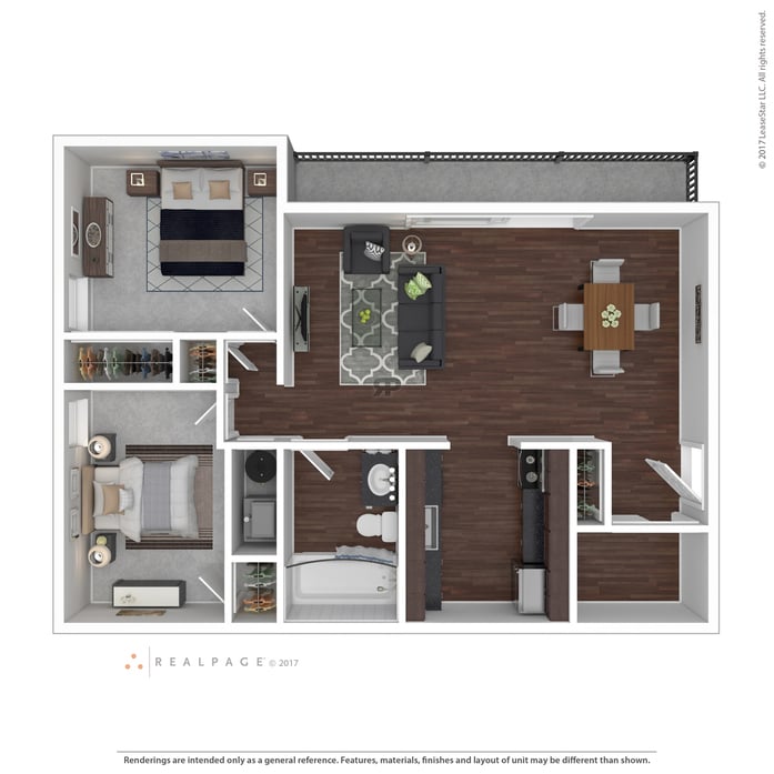 2x1 860 sqft - The Bonelli