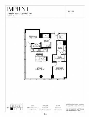 Floor Plan - Two Bedroom F