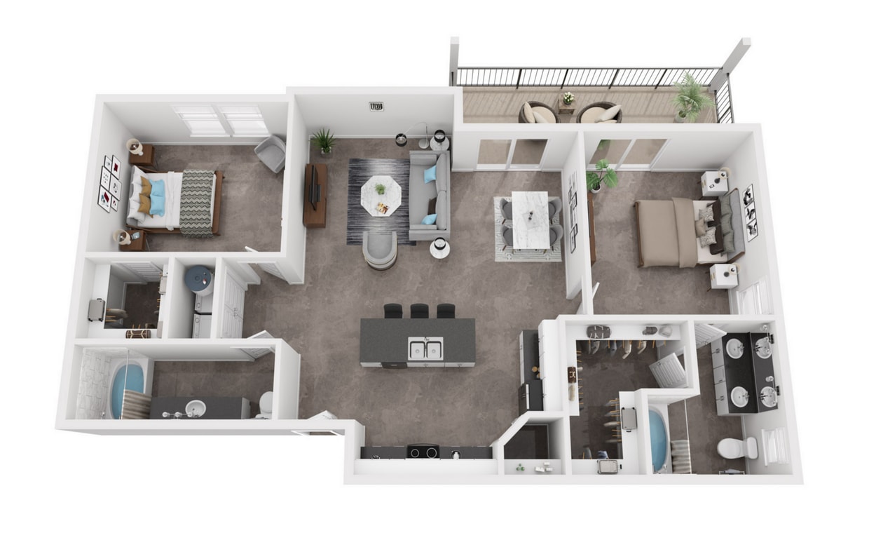 Floor Plan - B2 - Hill Country