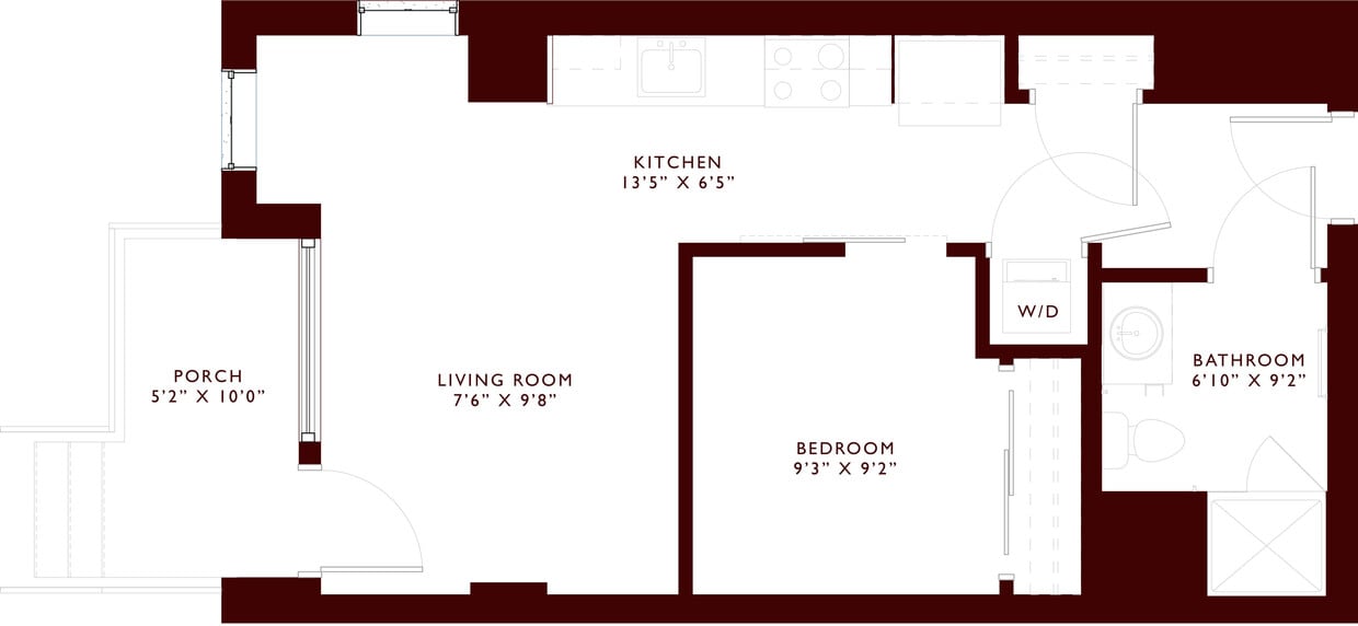 Explore this chic and efficient apartment layout with a welcoming living space. - S3 - Urban 1x1