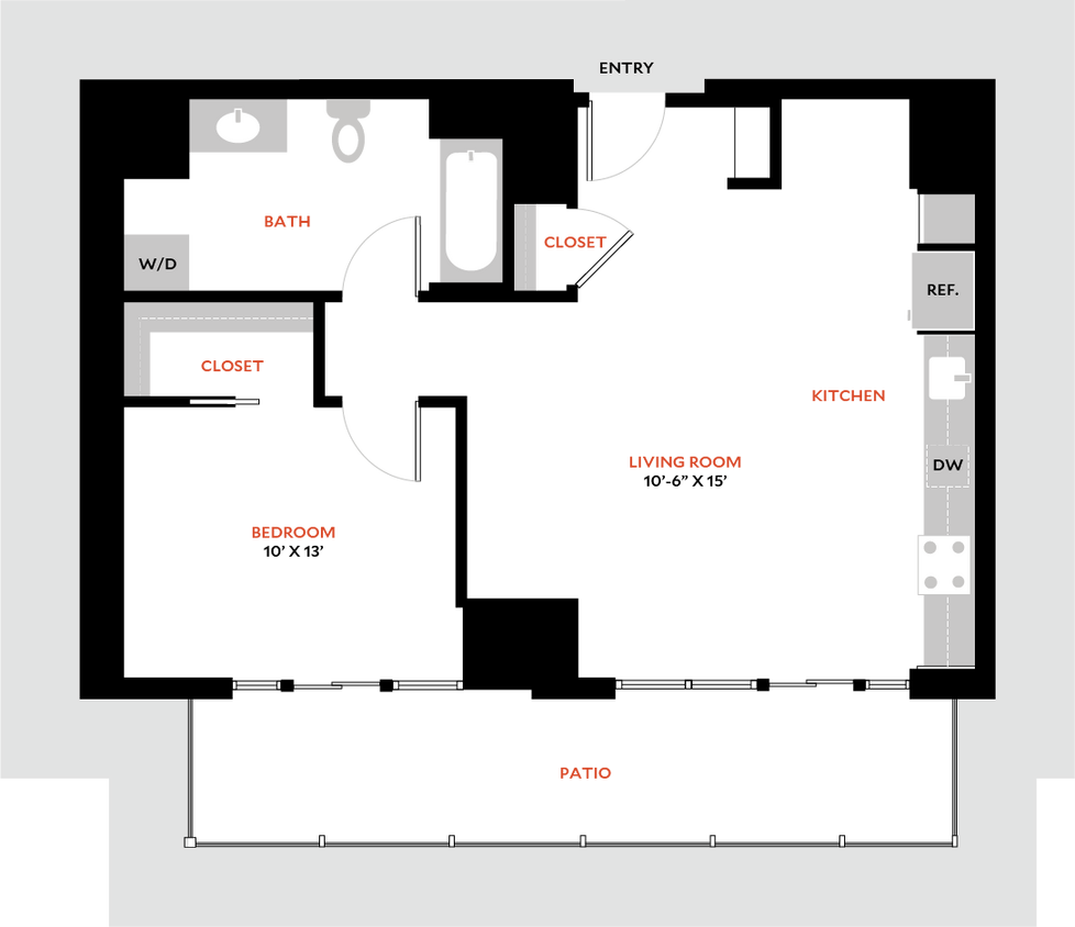 Floor Plan - Plan 1T