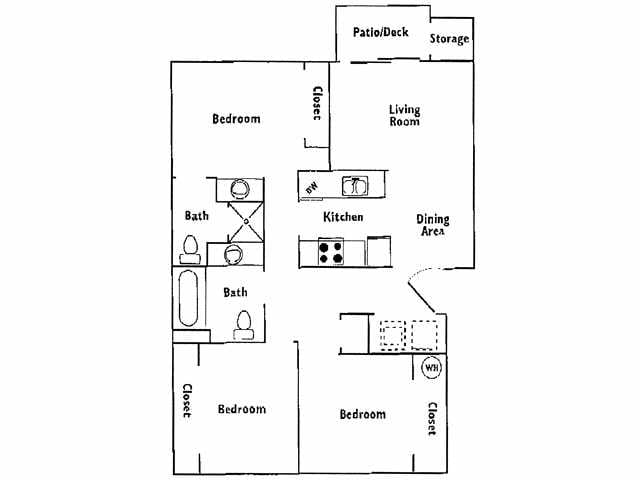 3BR/2BA - 3x2