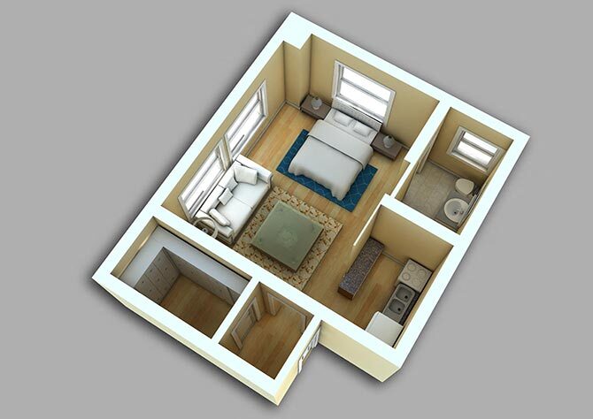 Floor Plan - Studio #806-906