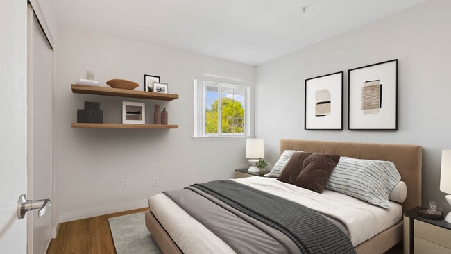 Bedroom with Hard Surface Flooring - Mill Creek