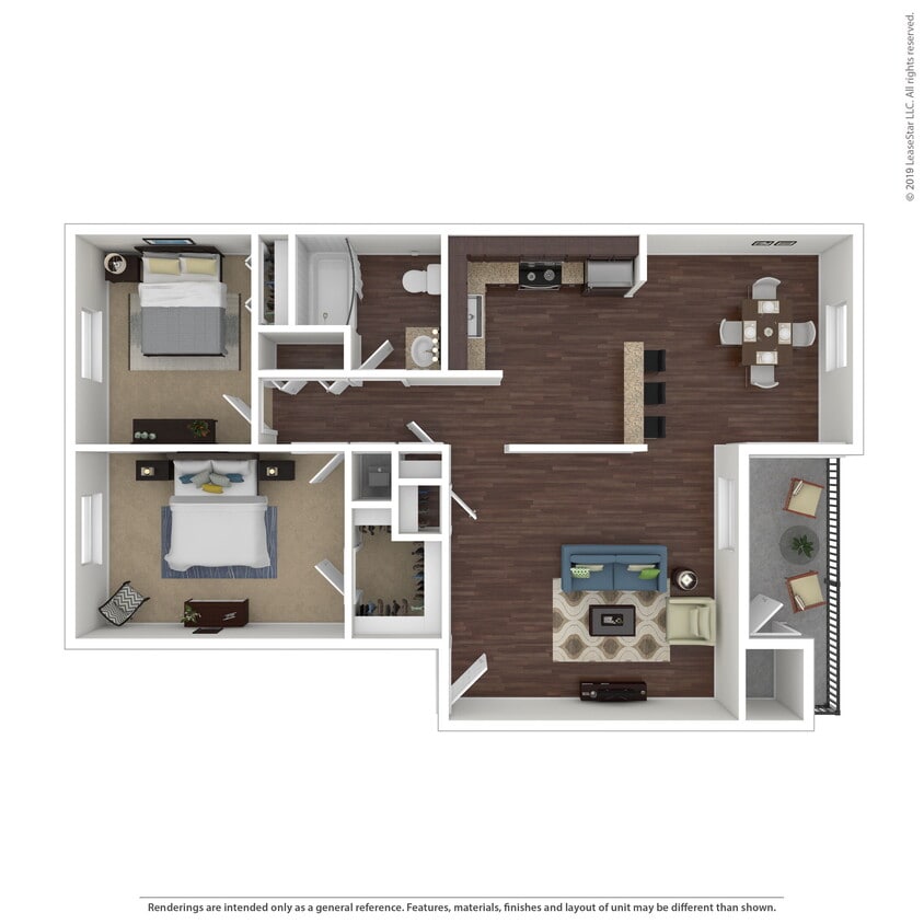Floor Plan - Barrington - 2x1