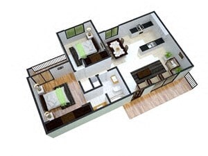 Floor Plan - 2x1 Cascade Affordable