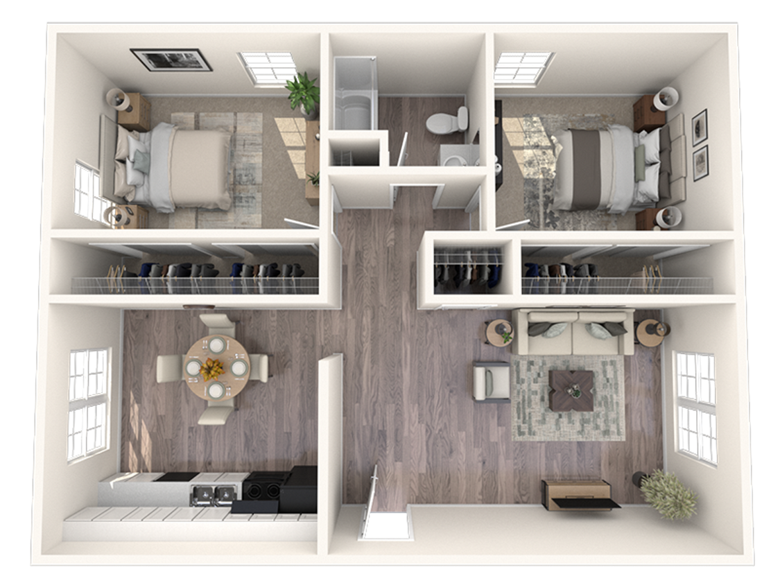 Floor Plan - 2/1 URB