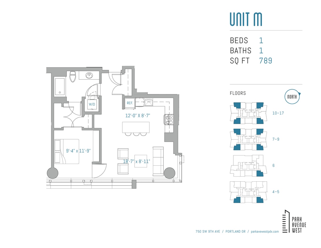 Floor Plan - Unit M