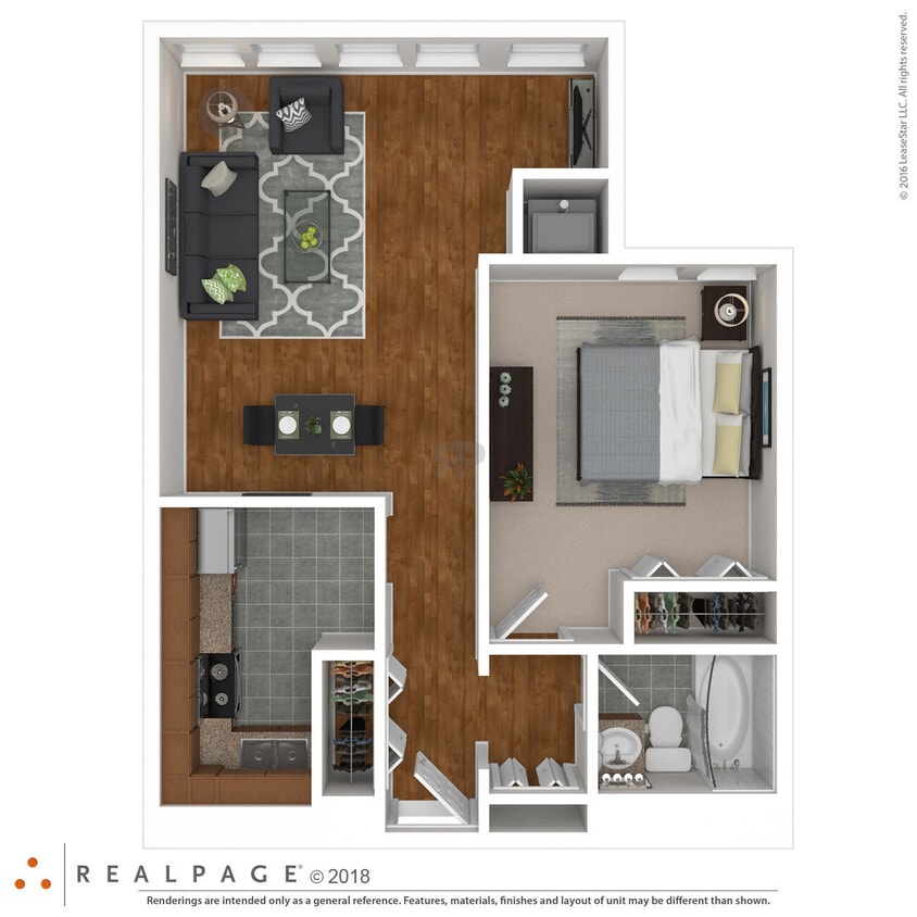 Floor Plan - 1 BR