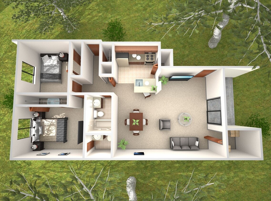 Floor Plan - 2 Bedroom Willow
