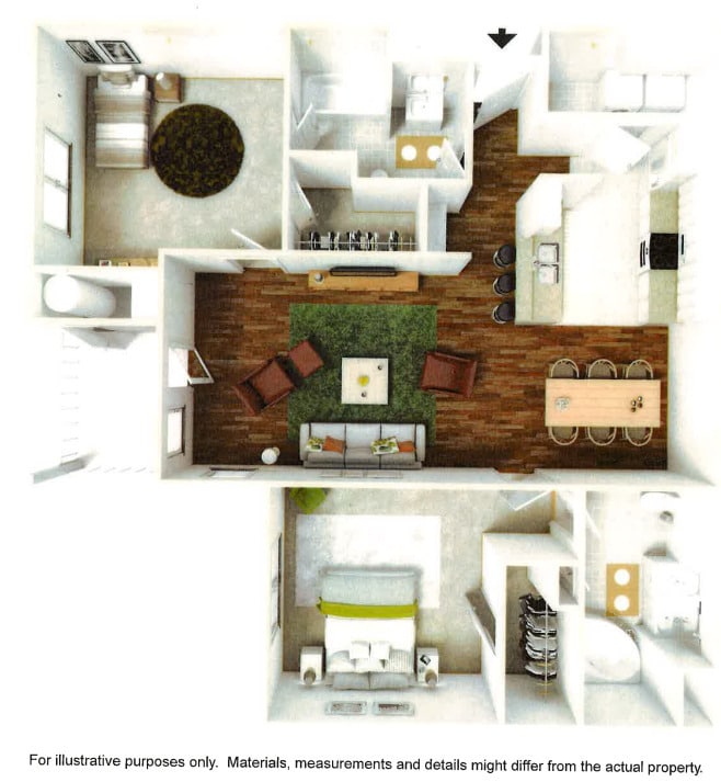 cr2x2standard - 2 Bedroom 2 Bath S