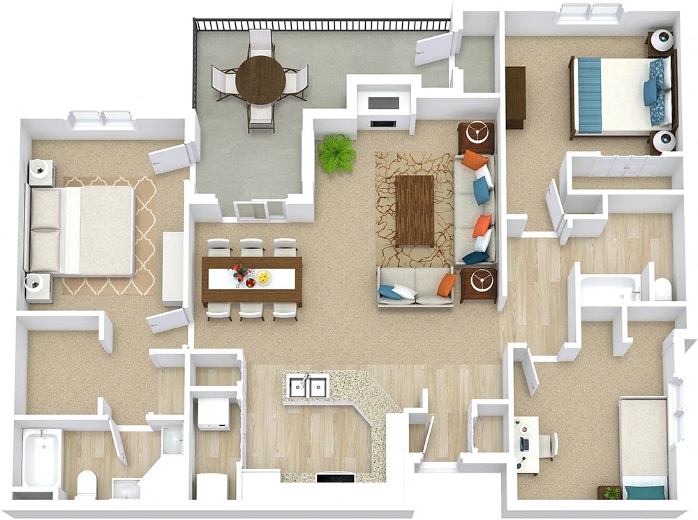 Floor Plan - The 1315