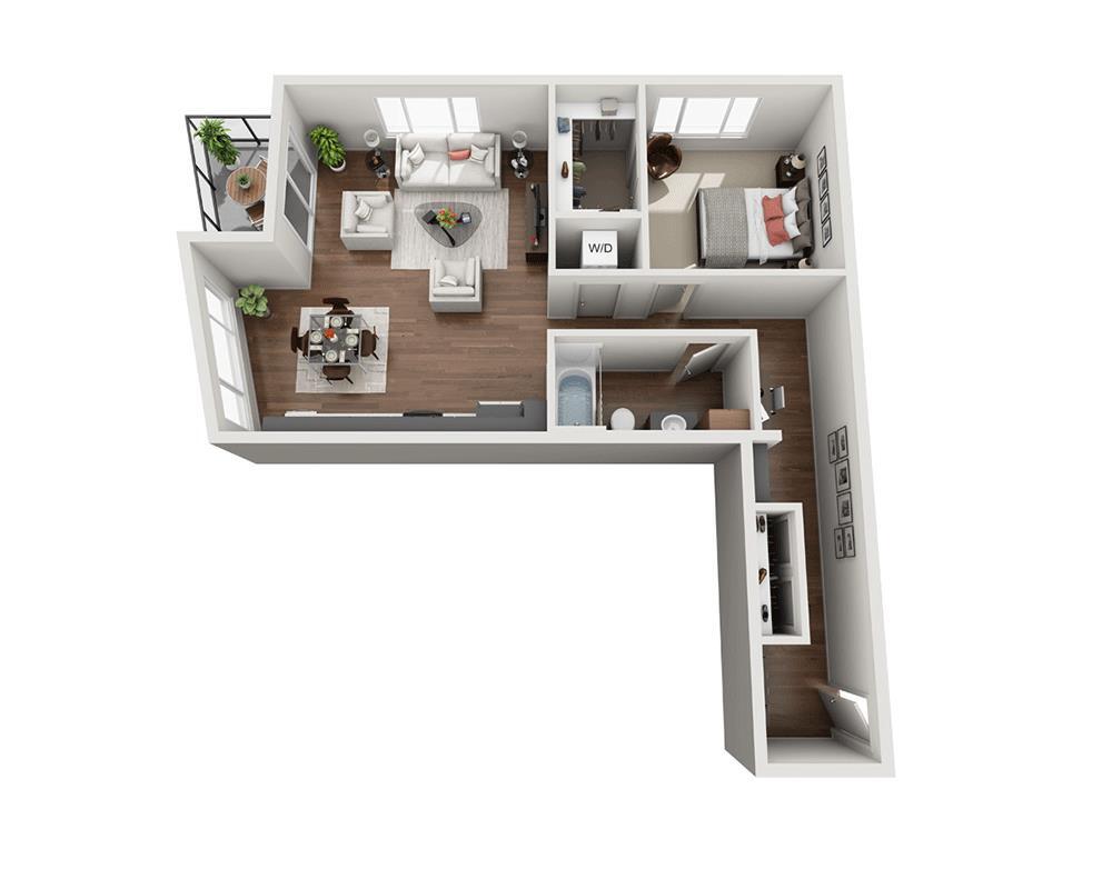 Floor Plan - One Bedroom A1S