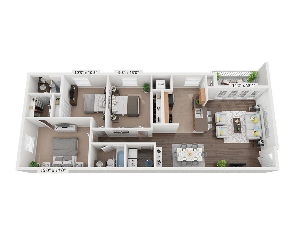 Floor Plan - Plan C2B