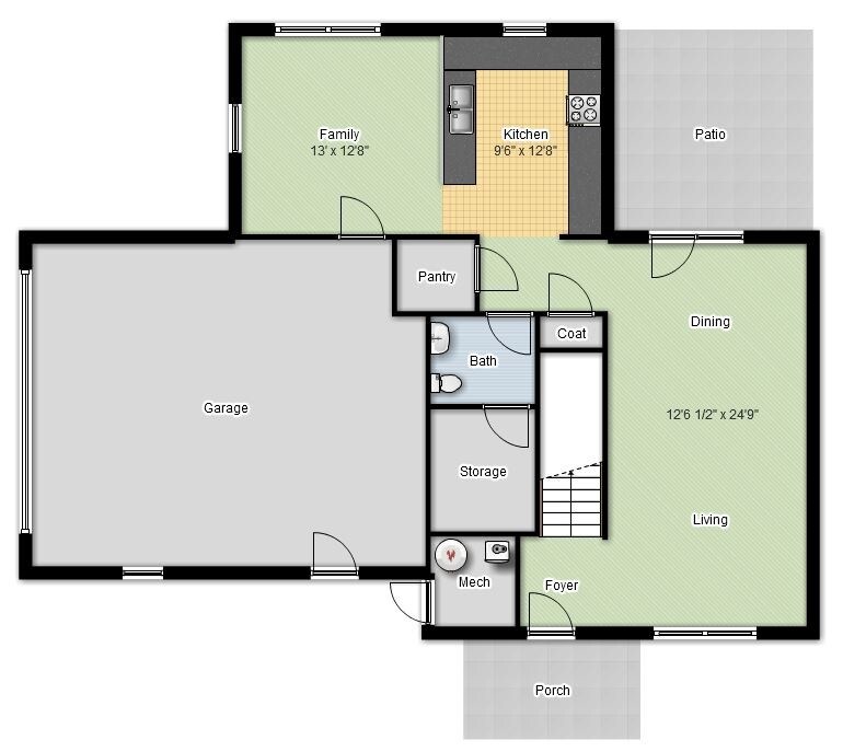 Floor Plan 1st Fl - Patriot Estates (SNCO)