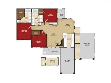 Floor Plan - Three Bedroom C