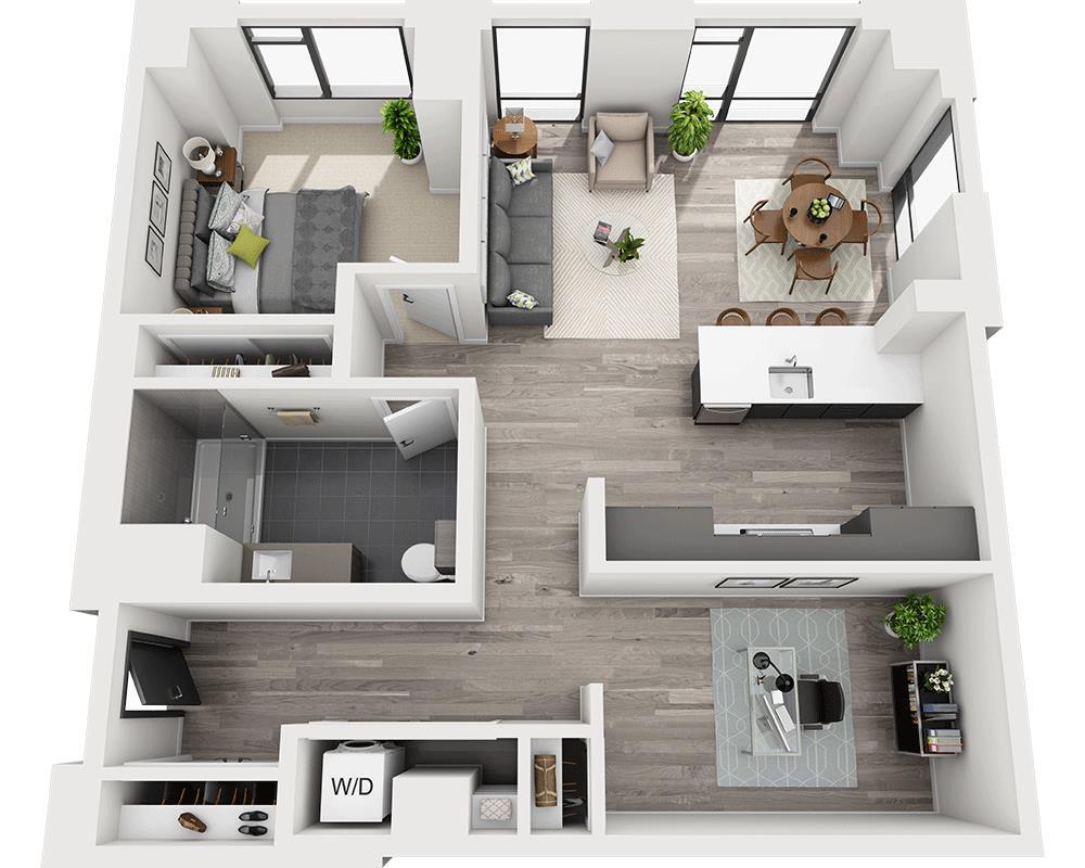 Floor Plan - One Bedroom A1BV