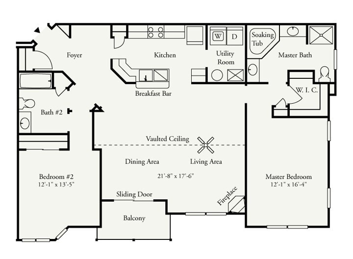 Floor Plan - Azalea II End 1 Car Premium (LVT only)
