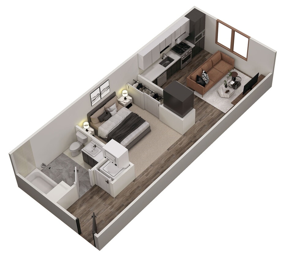 Floor Plan - ONE BEDROOM A