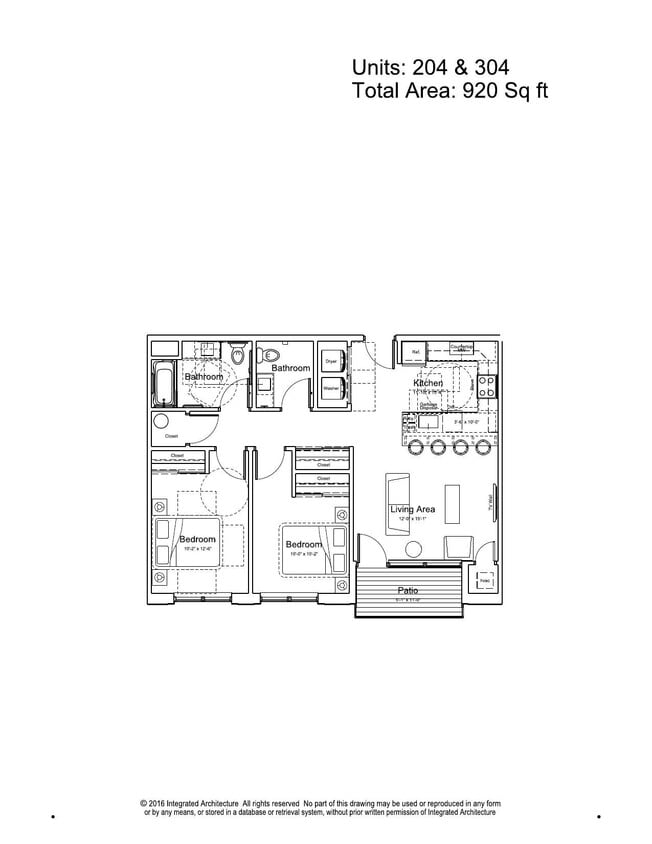 Floor Plan - Two Bed