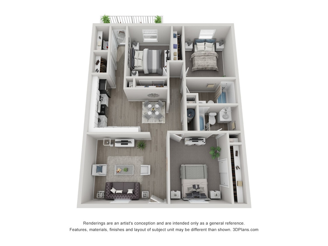 Floor Plan - 3x2 Standard - Call For Availability