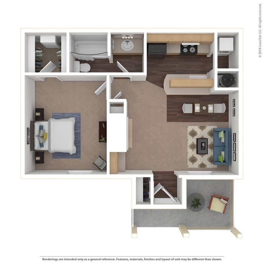Floor Plan - 1x1