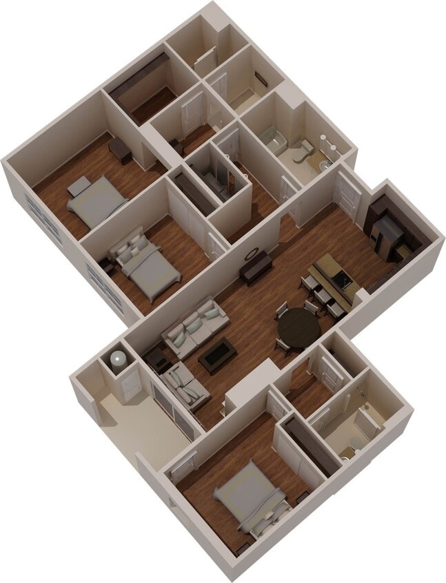 Floor Plan - VA Plan Six (3rd Floor only)