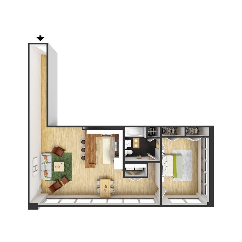 Floor Plan - The Dinwiddie