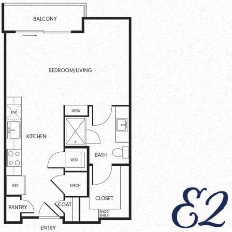 Floor Plan - Studio (E2)