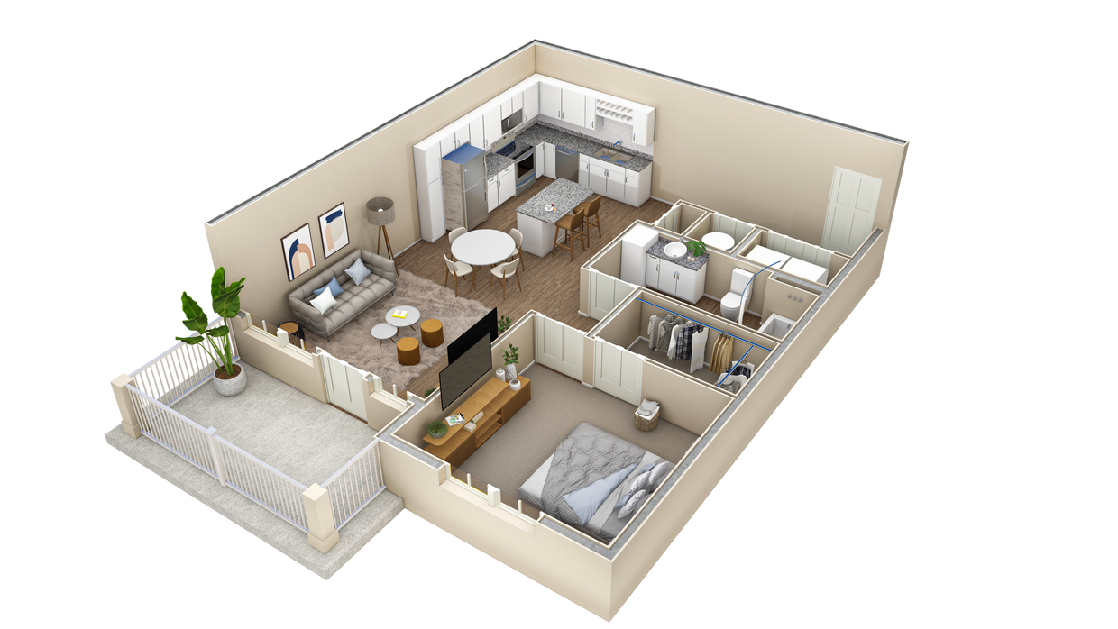 Floor Plan - 1 BR Vue Summit