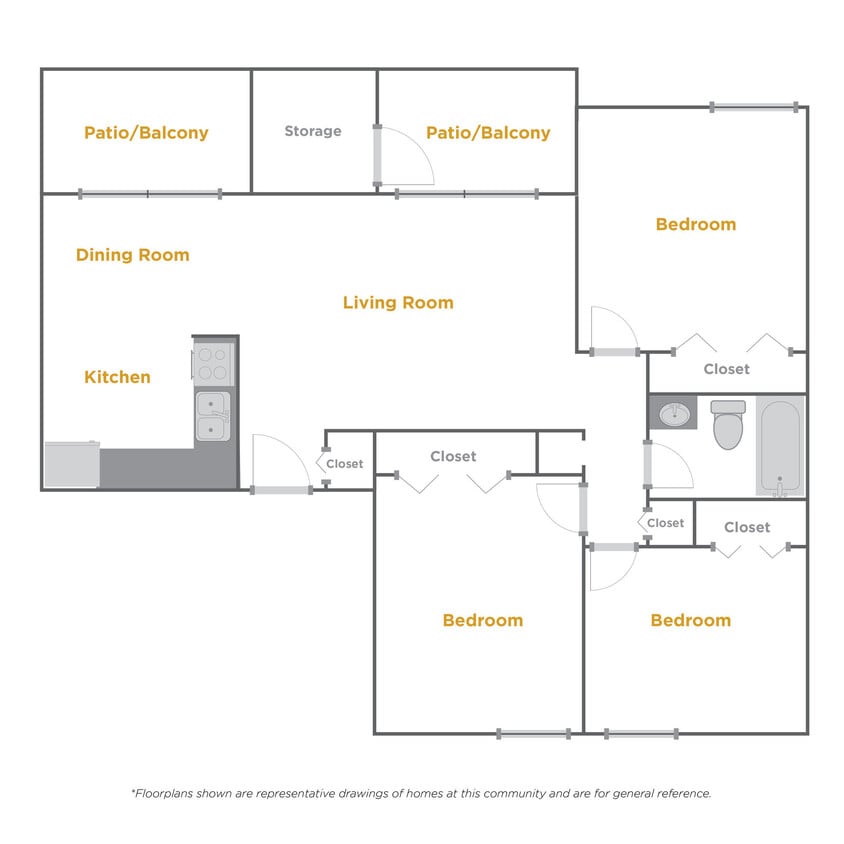 Floor Plan - The Meridian