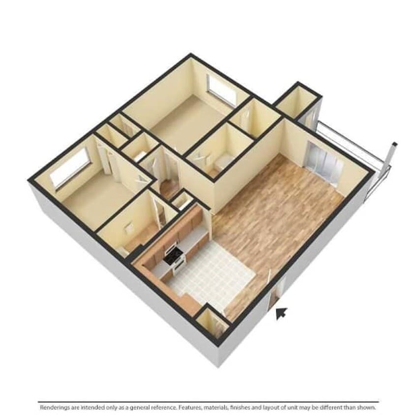 Floor Plan - Premium Opal (2BD | 2BA)